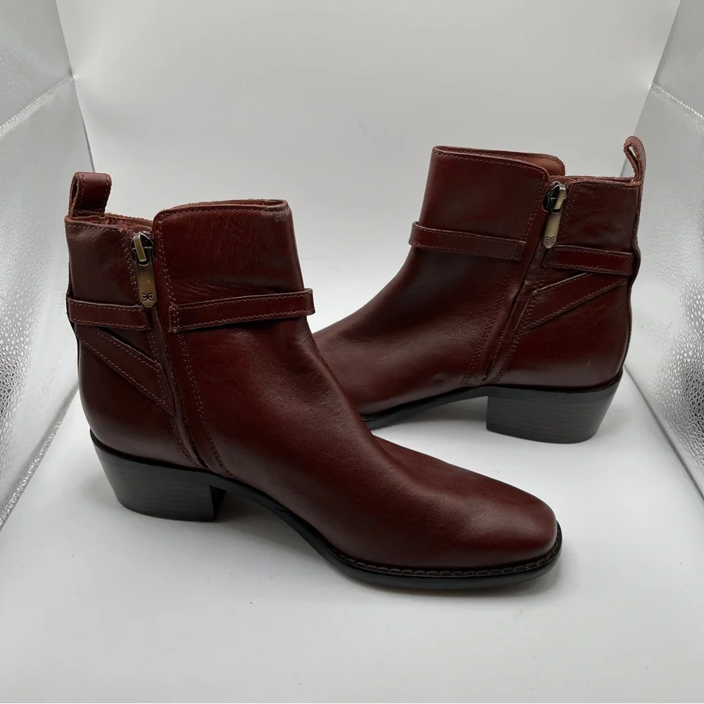 NWOB Sam Edelman Women's Brawley Ankle Bootie size 6 brown - Picture 8 of 10